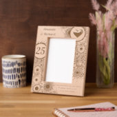 パーソナライズされたジュビリー レーザー彫刻フレーム (左)