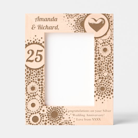 パーソナライズされたジュビリー レーザー彫刻フレーム (正面)