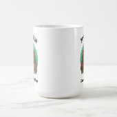 パーソナライズされたスイタリアンノンドッグパパカスタム文字 コーヒーマグカップ (中央)