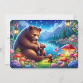 パーソナライズされたスイートベアファミリー母の日カード シーズンカード (正面)