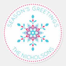 パーソナライズされたスカラフルノーフレークホリデイ