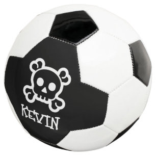 パーソナライズされたスカルとボーンズのロゴ付きサッカーボール サッカーボール