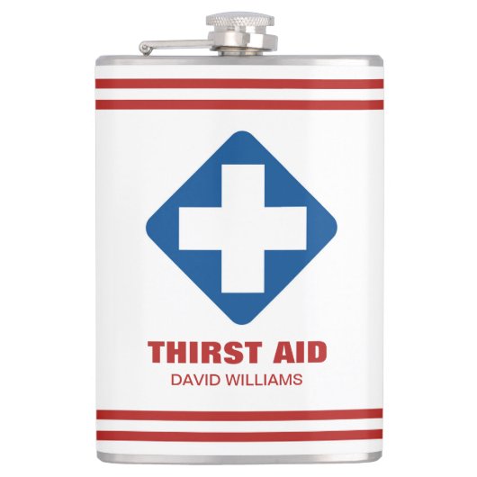 パーソナライズされたスキットルおもしろいカスタムスキットル フラスク (正面)