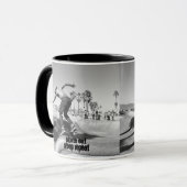 パーソナライズされたスキートスリープ食べリプート マグカップ (正面左)