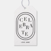 パーソナライズされたスクランブル祝「ギフトラベル ギフトタグ (正面)