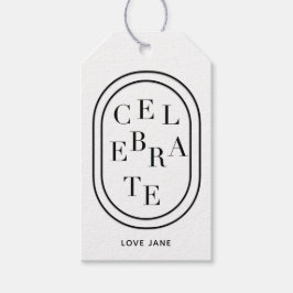 パーソナライズされたスクランブル祝「ギフトラベル ギフトタグ