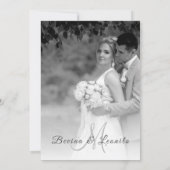 パーソナライズされたスクリエレガントプト招待状 招待状 (裏面)