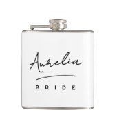 パーソナライズされたスクリプト署名名バチェロレッテ フラスク (正面)