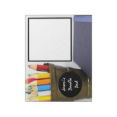 パーソナライズされたスケッチドードルメモ帳 ノートパッド (回転)