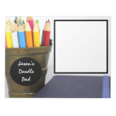 パーソナライズされたスケッチドードルメモ帳 ノートパッド (正面)