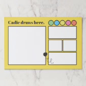 パーソナライズされたスケッチ子供へパッド ペーパーパッド (正面)