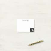 パーソナライズされたスケルトン不気味のPost-Itノート ポストイット (デスク上)