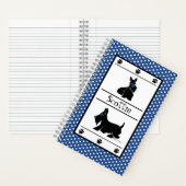パーソナライズされたスコットランド水玉模様かわいいカスタム ノートブック (内側)