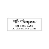 パーソナライズされたススタイリッシュクリプト差出人住所 セルフインキングスタンプ (デザイン)