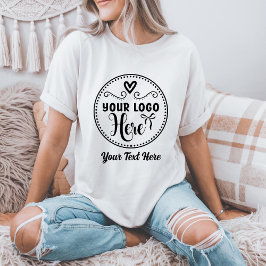 パーソナライズされたスタイリッシュなロゴ 現代のカスタム ブランド Tシャツ