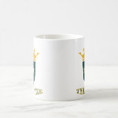 パーソナライズされたスタイリッシュカスタムチーム名 コーヒーマグカップ (中央)