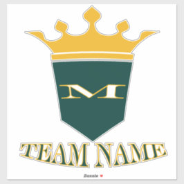 パーソナライズされたスタイリッシュカスタムチーム名 シール
