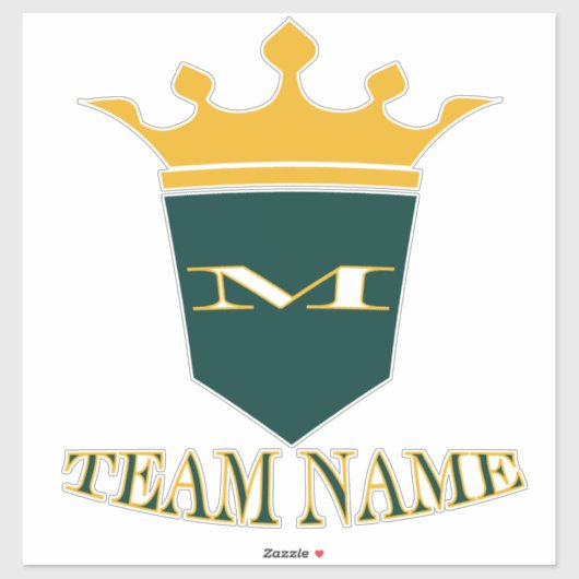 パーソナライズされたスタイリッシュカスタムチーム名 シール (シート)