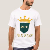 パーソナライズされたスタイリッシュカスタムチーム名 Tシャツ (正面)