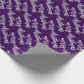 パーソナライズされたスタイリッシュシンプルメリー・モダンクリスマス ラッピングペーパー (角)