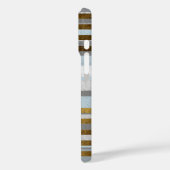 パーソナライズされたスタイリッシュストライプモノグラム Case-Mate iPhoneケース (裏面 / 左)