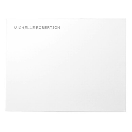 パーソナライズされたスタイリッシュモダンプロフェッショナル ノートパッド (正面)