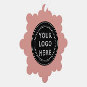 パーソナライズされたスタイリッシュモダン&ミニマル オーナメントカード (右)