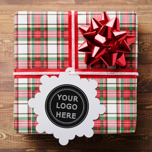 パーソナライズされたスタイリッシュモダン&ミニマル オーナメントカード (インサイチュ (ギフト))