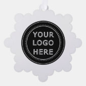 パーソナライズされたスタイリッシュモダン&ミニマル オーナメントカード (正面)