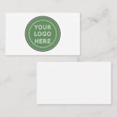 パーソナライズされたスタイリッシュモダン&ミニマル コーリングカード (正面/裏面)