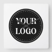 パーソナライズされたスタイリッシュモダン&ミニマル スクエア壁時計 (正面)