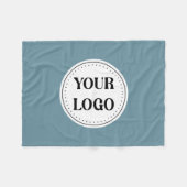 パーソナライズされたスタイリッシュモダン&ミニマル フリースブランケット (正面(横))