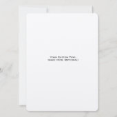 パーソナライズされたスタイリッシュ結婚の写真の日付の保存 セーブザデート (裏面)