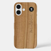 パーソナライズされたスタイリッシュ金素朴材 Case-Mate iPhoneケース (裏面)