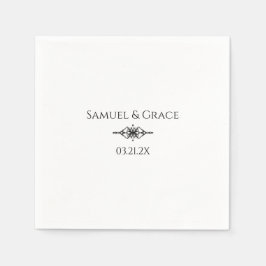 パーソナライズされたスタイリッシュ60周年記念 スタンダードカクテルナプキン