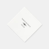 パーソナライズされたスタイリッシュ60周年記念 スタンダードカクテルナプキン (角)