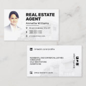 パーソナライズされたスタイル不動産仲介業者  名刺 (正面/裏面)