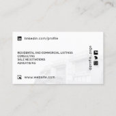 パーソナライズされたスタイル不動産仲介業者  名刺 (裏面)