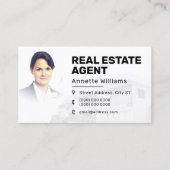 パーソナライズされたスタイル不動産仲介業者  名刺 (正面)