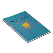 パーソナライズされたスターバスト・サンシャイン手帳 ノートブック (右側)