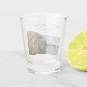 パーソナライズされたスターベッドロック州パーク結婚ズ ショットグラス (裏面)