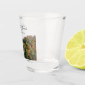 パーソナライズされたスターベッドロック州パーク結婚ズ ショットグラス (右)