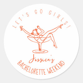 パーソナライズされたステッカー 結婚前のお祝い ラウンドシール