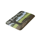 パーソナライズされたステップバックと再チャージのゴルフ バスマット (アングル)