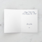 パーソナライズされたステップ – パパ父の日 カード (内部)