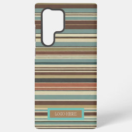 パーソナライズされたストライプの SAMSUNG GALAXY S22 ULTRAケース