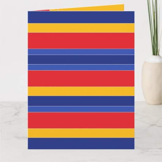 パーソナライズされたストライプエレガントモダンカラフル カード (正面)