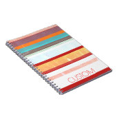 パーソナライズされたストライプ ノートブック (右側)