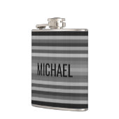 パーソナライズされたストライプ フラスク (左)