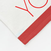 パーソナライズされたストライプ フリースブランケット (角)